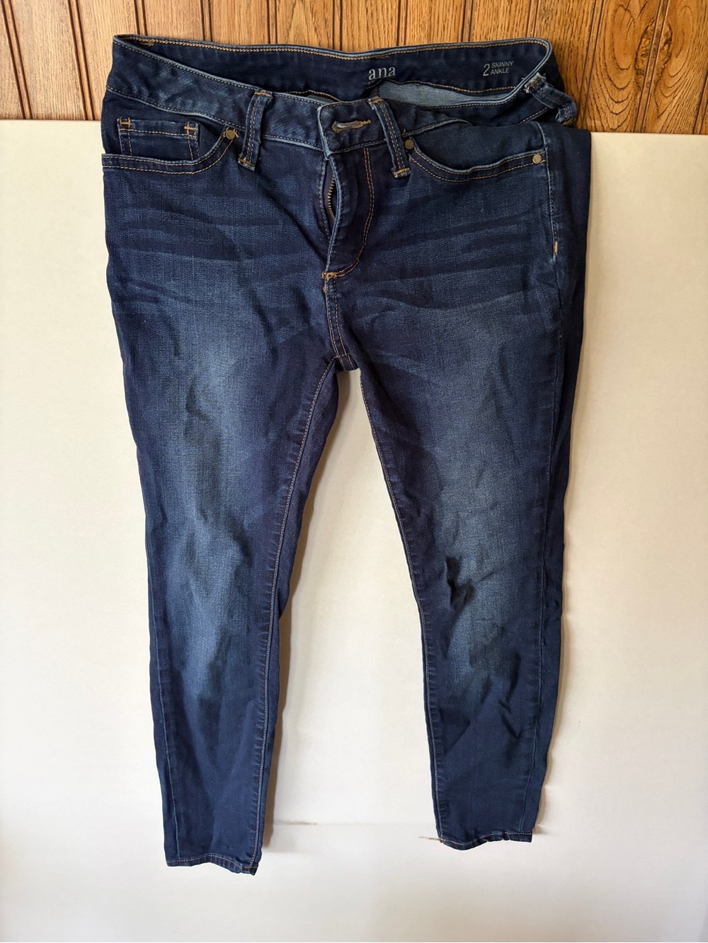 a.n.a Dark Indigo Skinny Jeans